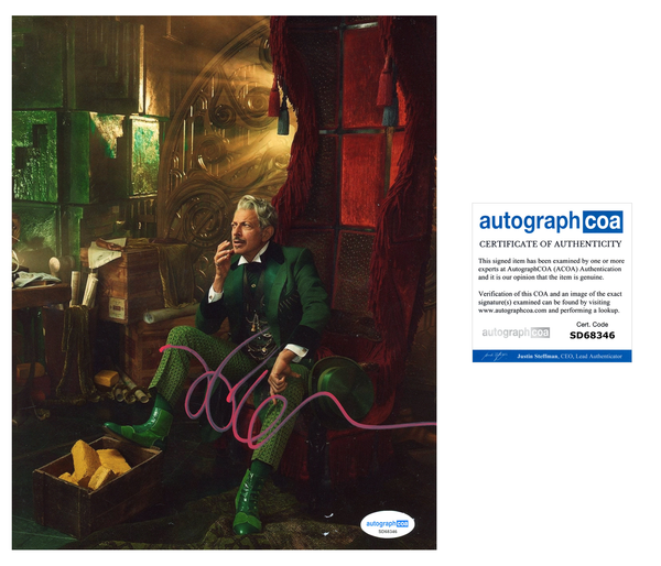 Jeff Goldblum Wicked Signed Autograph 8x10 Photo ACOA