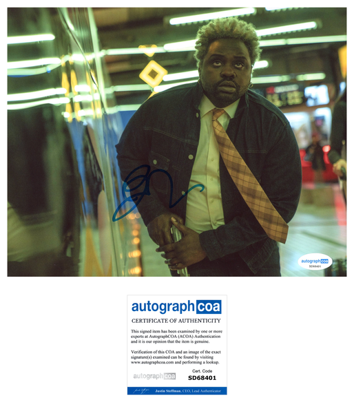 Brian Tyree Henry Bullet Train Signed Autograph 8x10 Photo ACOA