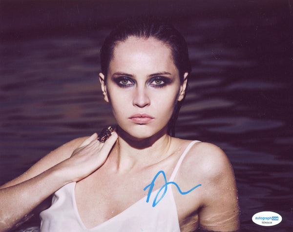 Felicity Jones Sexy Signed Autograph 8x10 Photo ACOA