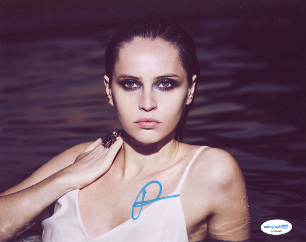 Felicity Jones Sexy Signed Autograph 8x10 Photo ACOA