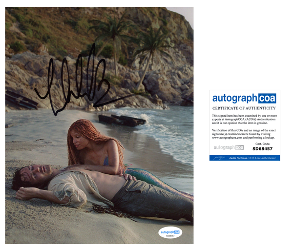 Jonah Hauer King Little Mermaid Signed Autograph 8x10 Photo ACOA