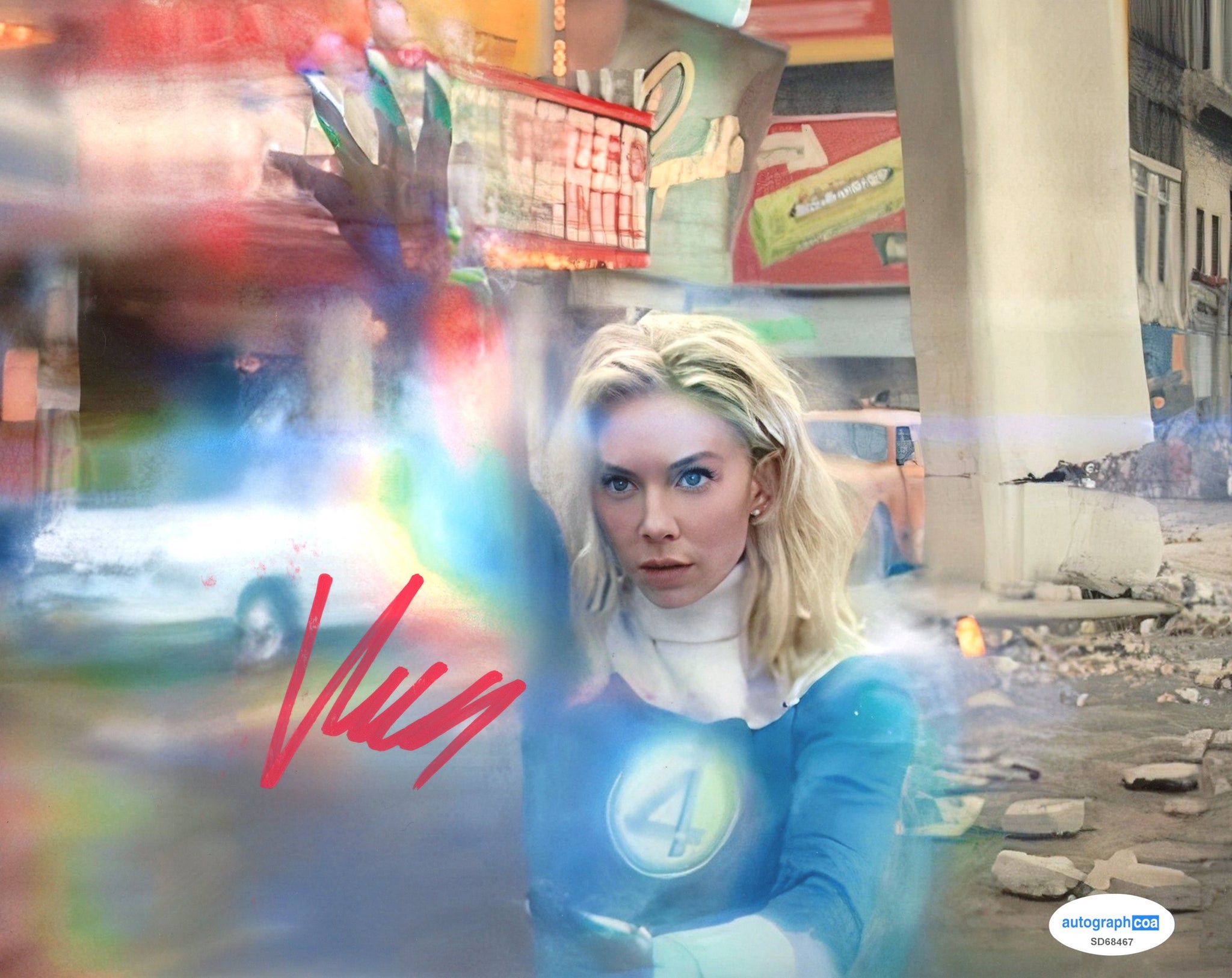 Vanessa Kirby Fantastic Four Signed Autograph 8x10 Photo ACOA