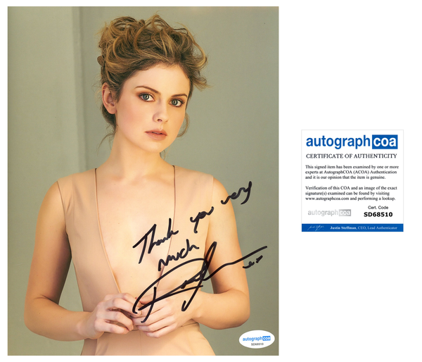Rose McIver Sexy Signed Autograph 8x10 Photo ACOA