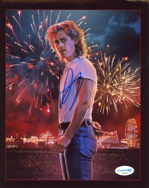 Dacre Montgomery Stranger Things Signed Autograph 8x10 Photo ACOA