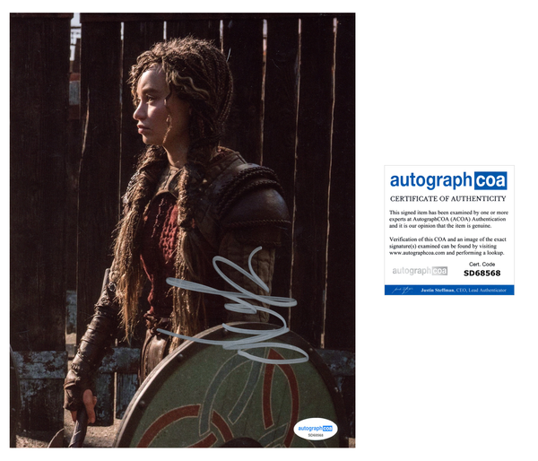 Nico Parker How to Train Dragon Signed Autograph 8x10 Photo ACOA