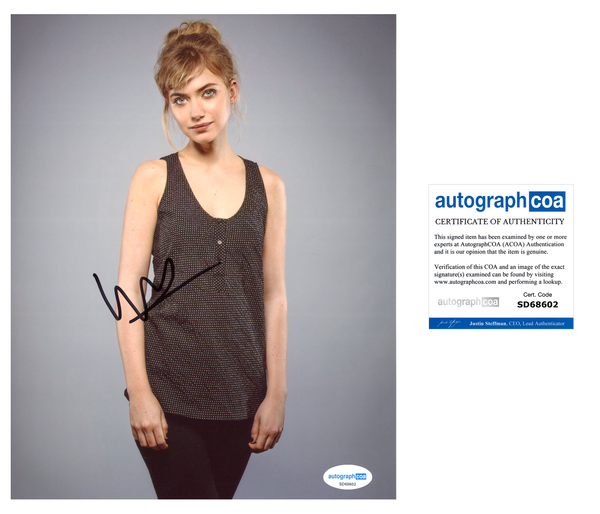 Imogen Poots Sexy Signed Autograph 8x10 Photo ACOA