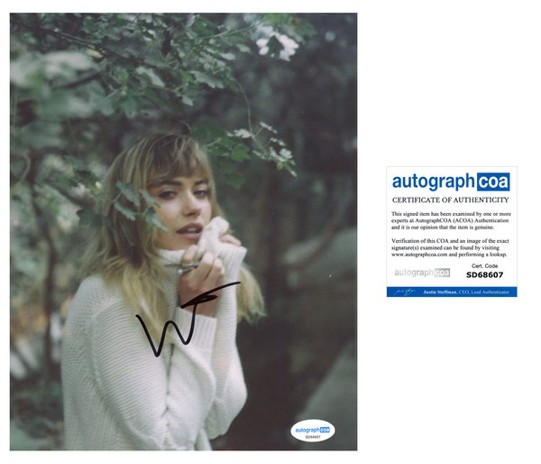 Imogen Poots Sexy Signed Autograph 8x10 Photo ACOA
