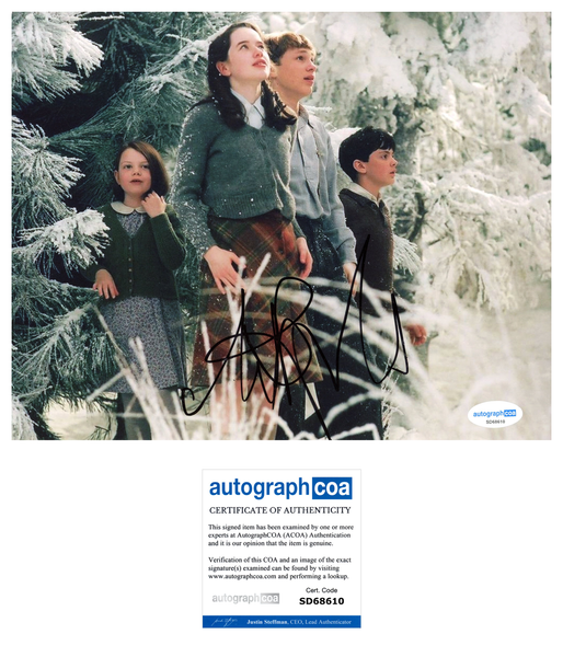 Anna Popplewell Chronicles Narnia Signed Autograph 8x10 Photo ACOA