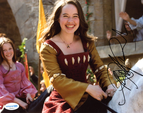 Anna Popplewell Chronicles Narnia Signed Autograph 8x10 Photo ACOA