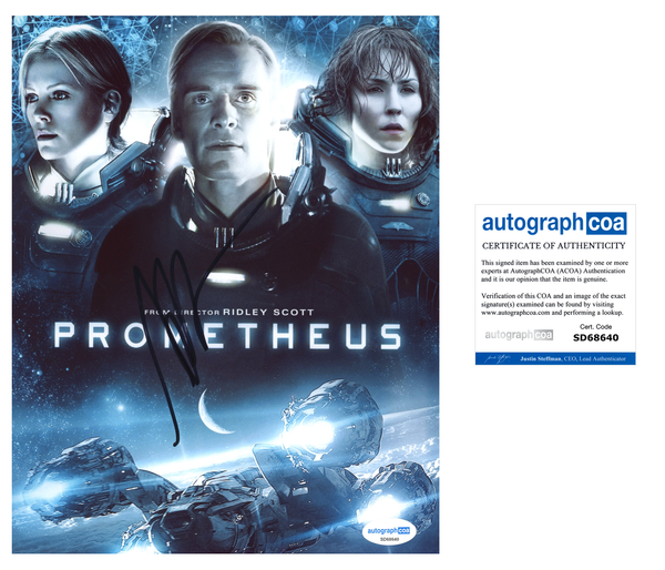 Noomi Rapace Prometheus Signed Autograph 8x10 Photo ACOA