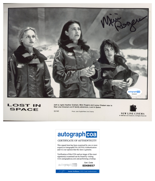 Mimi Rogers Lost in Space Signed Autograph 8x10 Photo ACOA