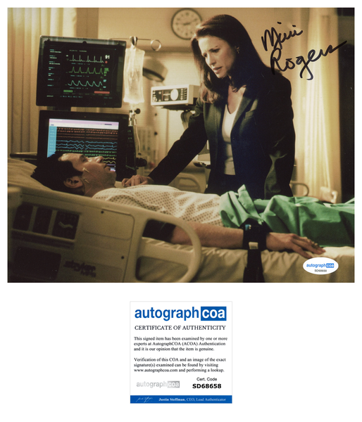 Mimi Rogers X-Files Signed Autograph 8x10 Photo ACOA