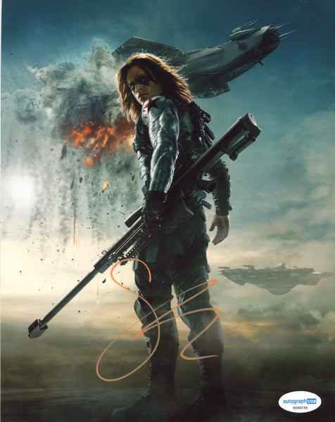 Sebastian Stan Winter Soldier Avengers Signed Autograph 8x10 Photo ACOA