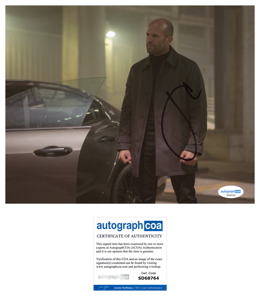 Jason Statham Hobbs Shaw Signed Autograph 8x10 Photo ACOA