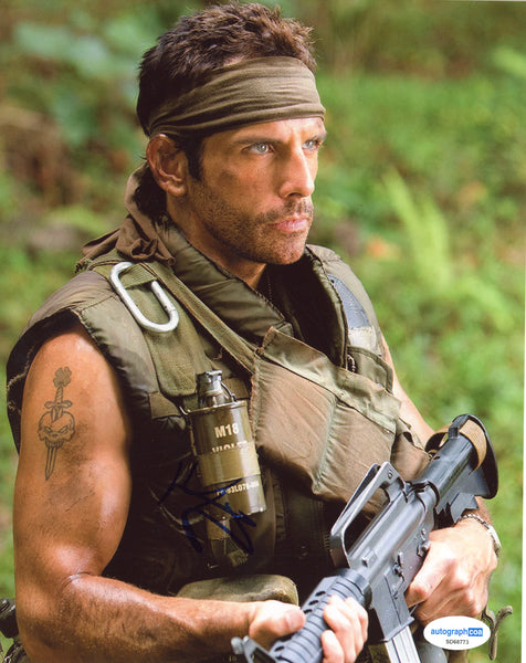 Ben Stiller Tropic Thunder Signed Autograph 8x10 Photo ACOA