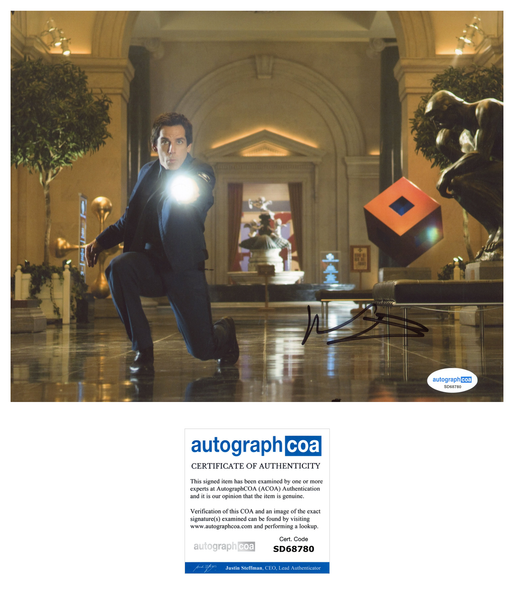 Ben Stiller Night at Museum Signed Autograph 8x10 Photo ACOA