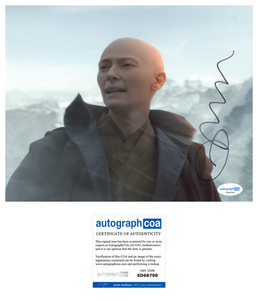 Tilda Swinton Doctor Strange Signed Autograph 8x10 Photo ACOA