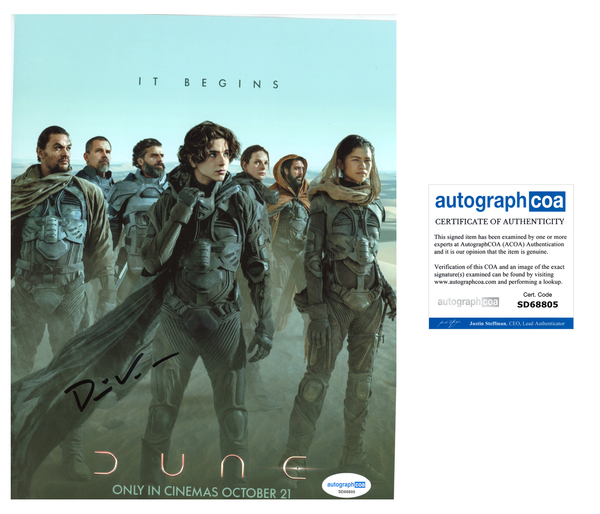 Denis Villeneuve Dune Signed Autograph 8x10 Photo ACOA