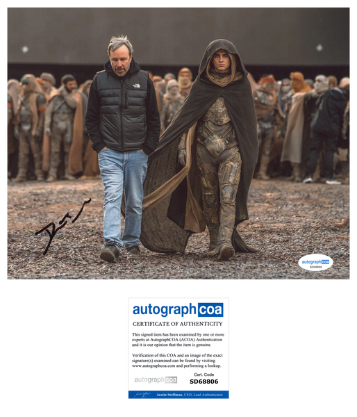 Denis Villeneuve Dune Signed Autograph 8x10 Photo ACOA