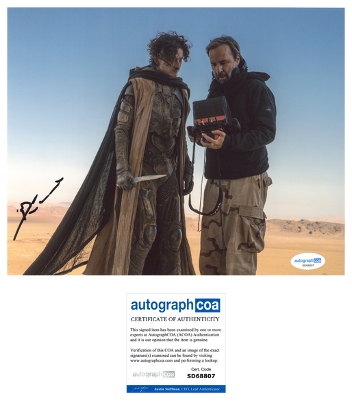 Denis Villeneuve Dune Signed Autograph 8x10 Photo ACOA