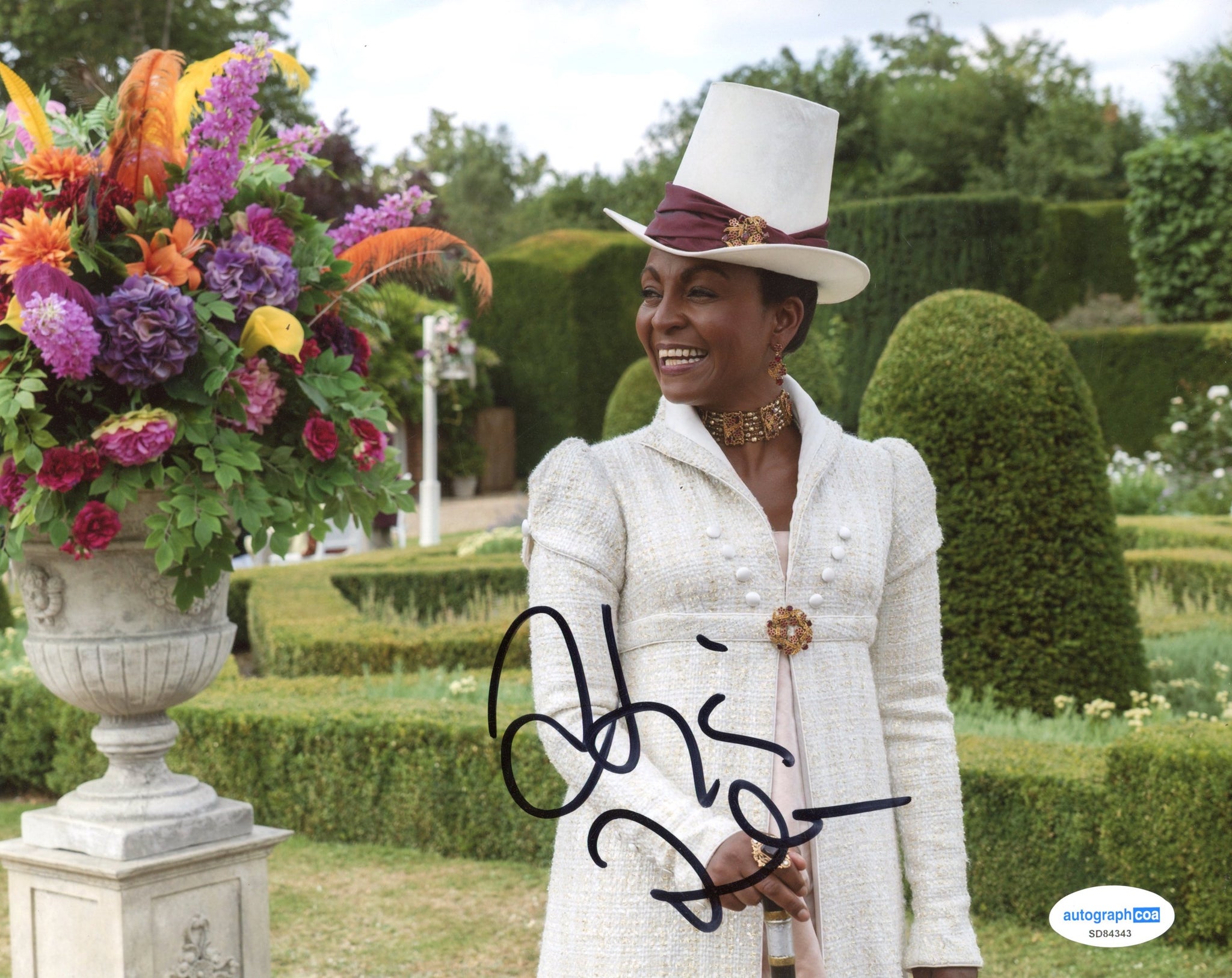 Adjoa Andoh Bridgerton Signed Autograph 8x10 Photo ACOA