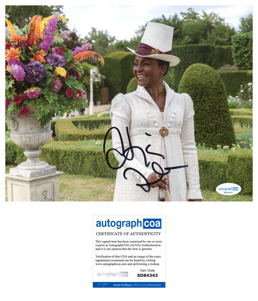 Adjoa Andoh Bridgerton Signed Autograph 8x10 Photo ACOA