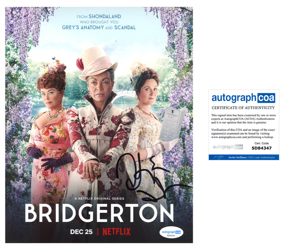 Adjoa Andoh Bridgerton Signed Autograph 8x10 Photo ACOA