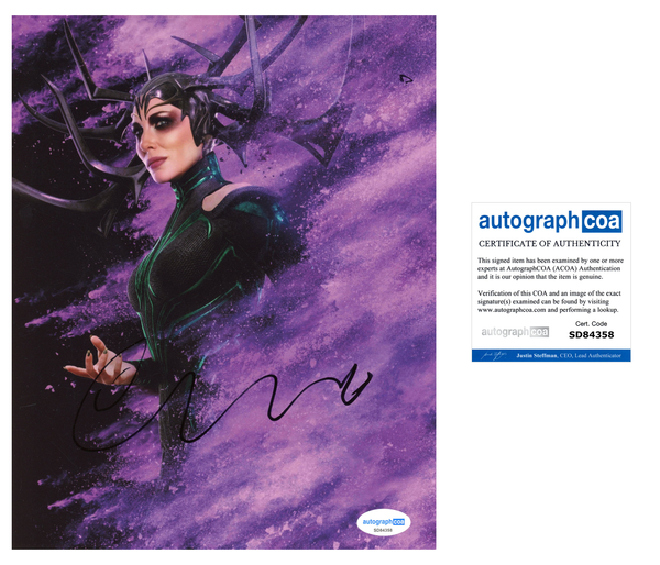Cate Blanchett Thor Signed Autograph 8x10 Photo ACOA
