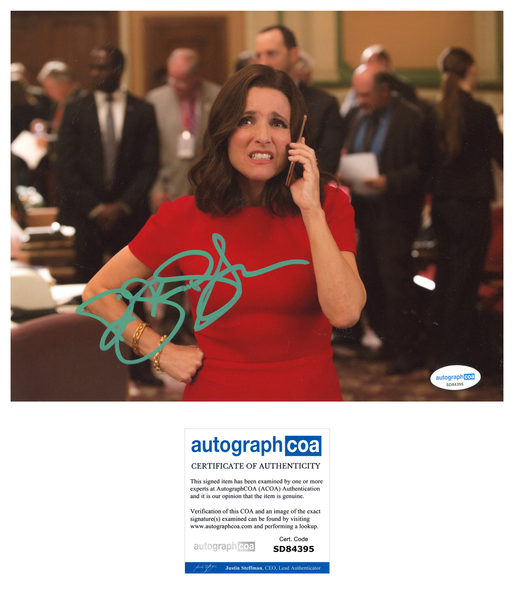 Julia Louis-Dreyfus Veep Signed Autograph 8x10 Photo ACOA