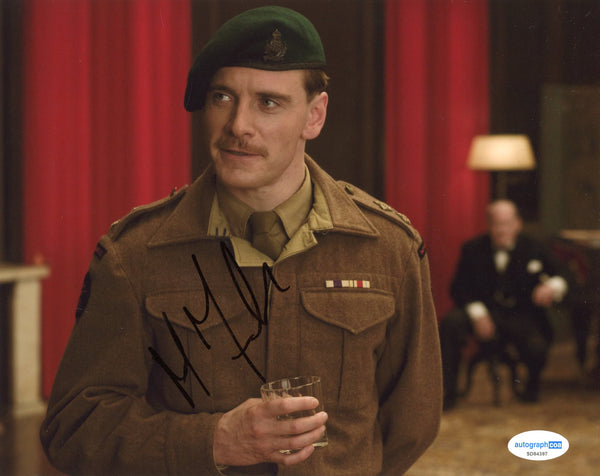 Michael Fassbender Inglorious Signed Autograph 8x10 Photo ACOA