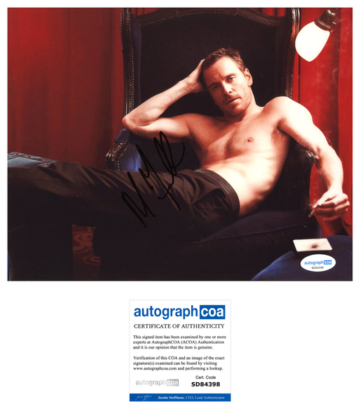 Michael Fassbender Signed Autograph 8x10 Photo ACOA