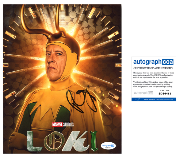 Richard E Grant Loki Signed Autograph 8x10 Photo ACOA