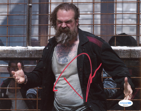 David Harbour Black Widow Signed Autograph 8x10 Photo ACOA