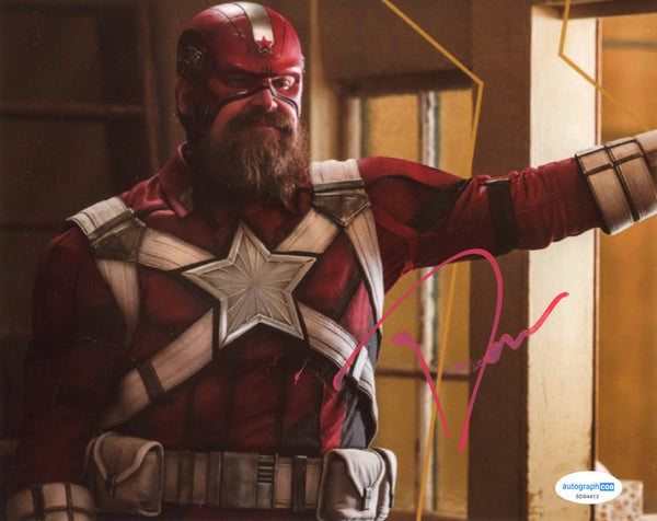 David Harbour Black Widow Signed Autograph 8x10 Photo ACOA