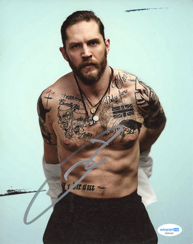 Tom Hardy Venom Signed Autograph 8x10 Photo ACOA