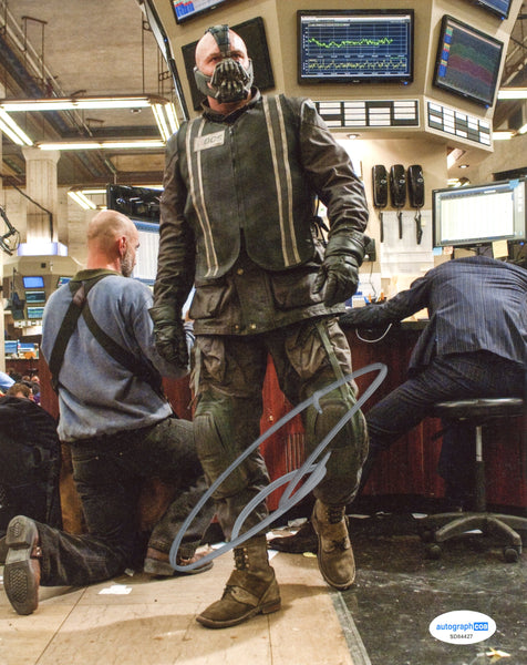 Tom Hardy Batman Signed Autograph 8x10 Photo ACOA