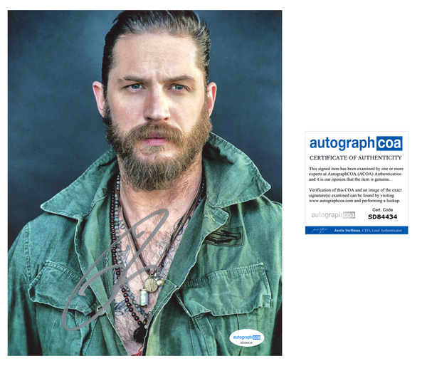 Tom Hardy Venom Signed Autograph 8x10 Photo ACOA