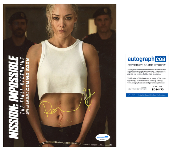Pom Klementieff Mission Impossible Signed Autograph 8x10 Photo ACOA