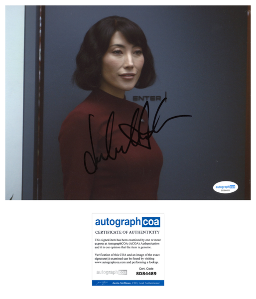Dichen Lachman Severance Signed Autograph 8x10 Photo ACOA