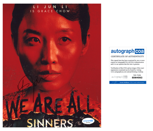 Li Jun Li Sinners Signed Autograph 8x10 Photo ACOA