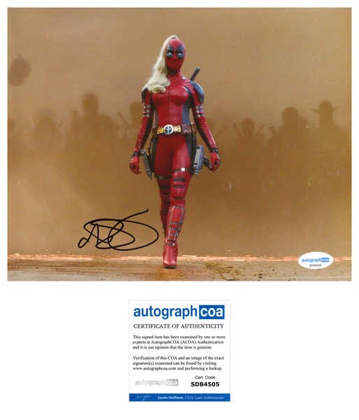 Blake Lively Deadpool Signed Autograph 8x10 Photo ACOA
