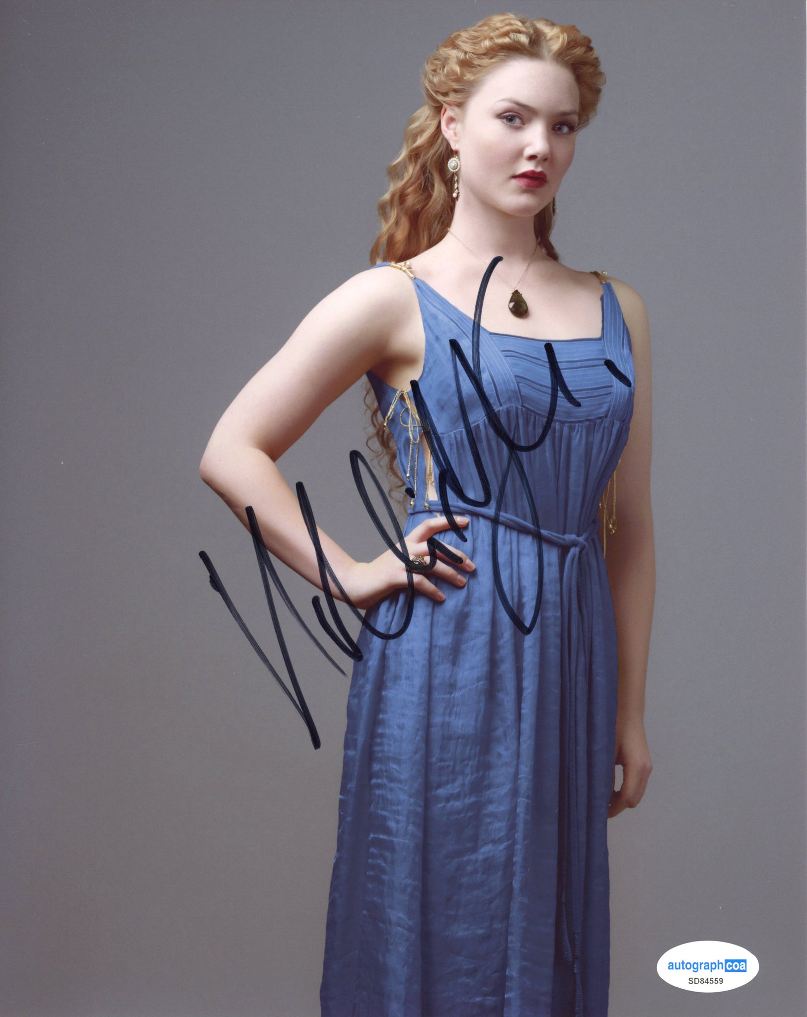 Holliday Grainger Borgias Signed Autograph 8x10 Photo ACOA