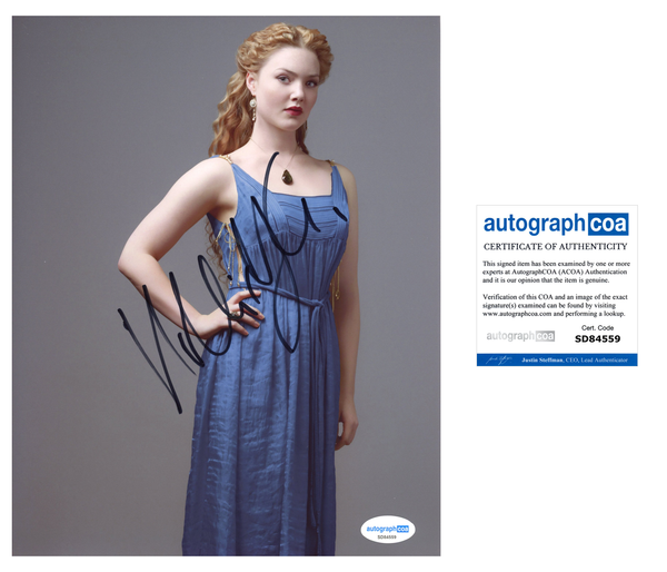 Holliday Grainger Borgias Signed Autograph 8x10 Photo ACOA