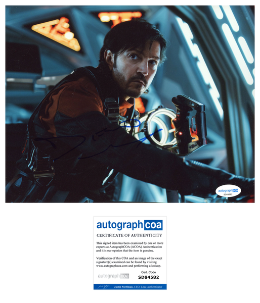 Diego Luna Andor Signed Autograph 8x10 Photo ACOA