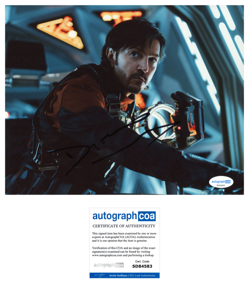 Diego Luna Andor Signed Autograph 8x10 Photo ACOA