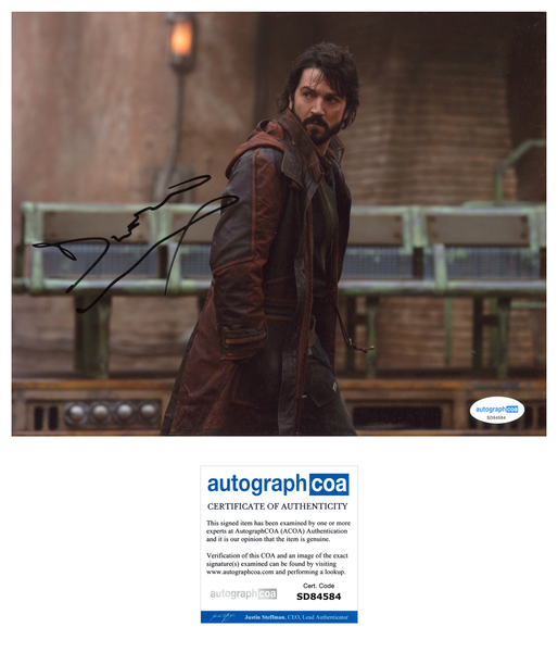 Diego Luna Andor Signed Autograph 8x10 Photo ACOA