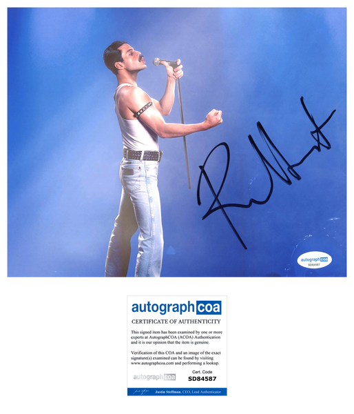 Rami Malek Bohemian Rhapsody Signed Autograph 8x10 Photo ACOA