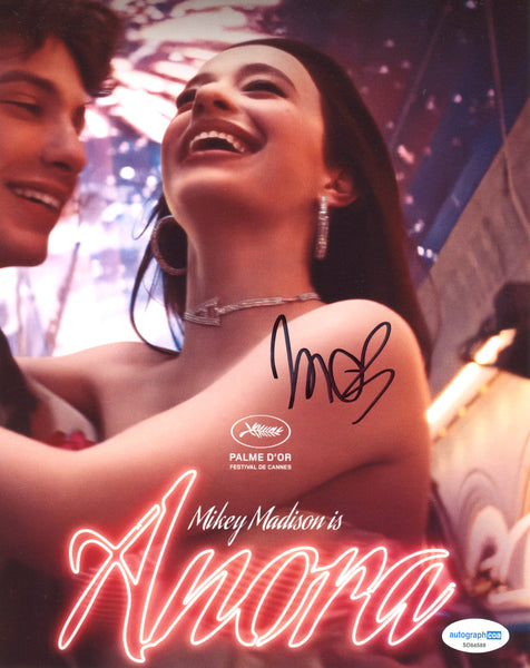 Mikey Madison Anora Signed Autograph 8x10 Photo ACOA