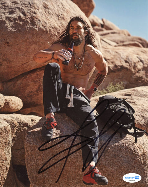 Jason Momoa Signed Autograph 8x10 Photo ACOA