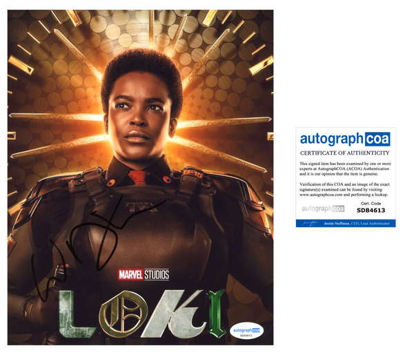 Wunmi Mosaku Loki Signed Autograph 8x10 Photo ACOA